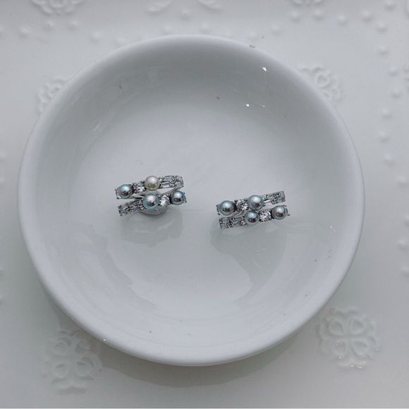 R42 S925 Akoya Sea Pearl Open Top Freesize Ring - Picture 5 of 5